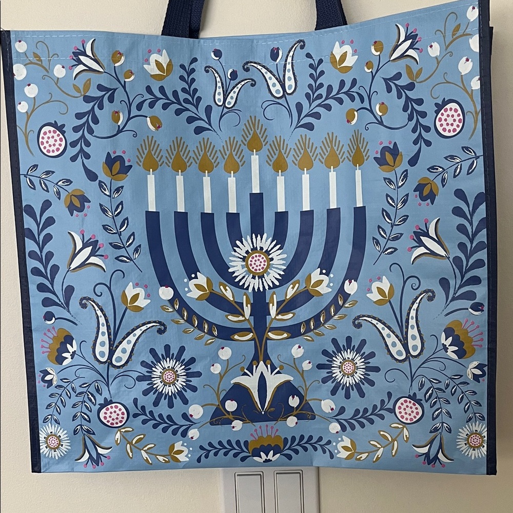 Hanukkah Reusable Recycled Tote